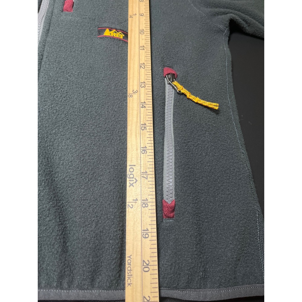 REI Co-op Trailsmith Fleece Jacket Kids L 14-16 Gray Full Zip Hiking Gorpcore - Picture 6 of 10